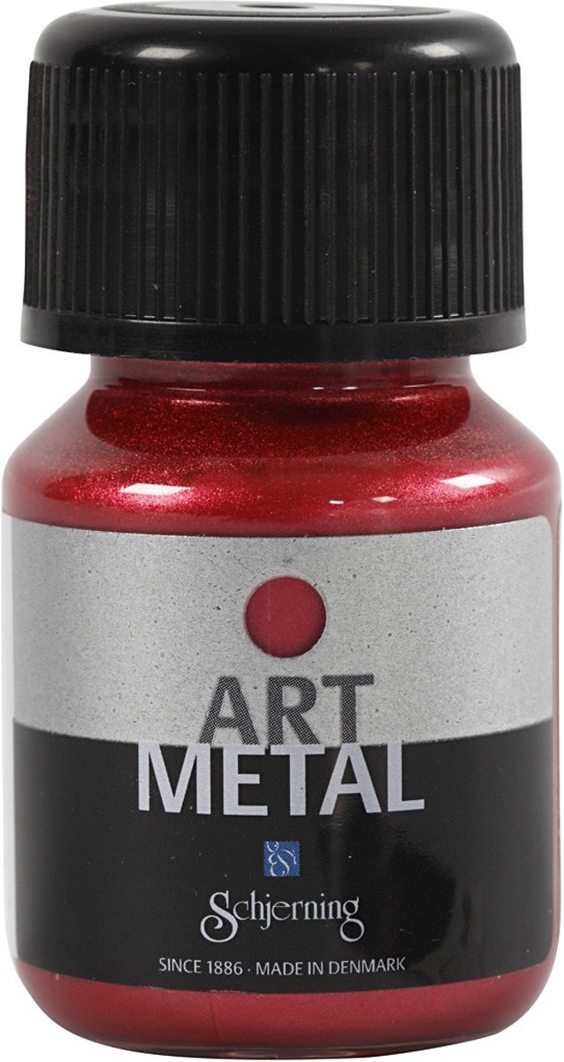 Art Metal verf, Lava rood, 30ml [HOB-307150]